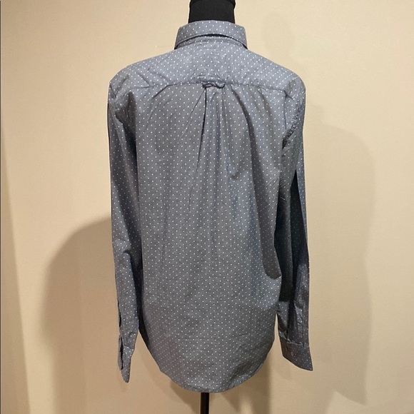 NWT Denim & Flower Blue and White Casual Button Down Chambray Shirt Men’s - Picture 7 of 13